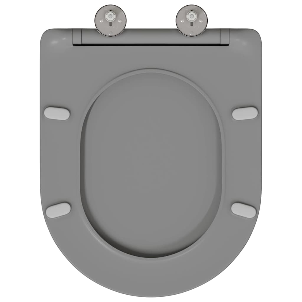 Assento de Toilette de Liberação Rápida Cinzeto