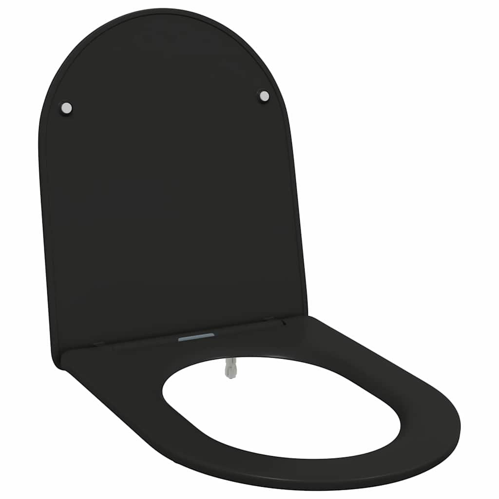 Assento de Toilette de Liberação Rápida Preto