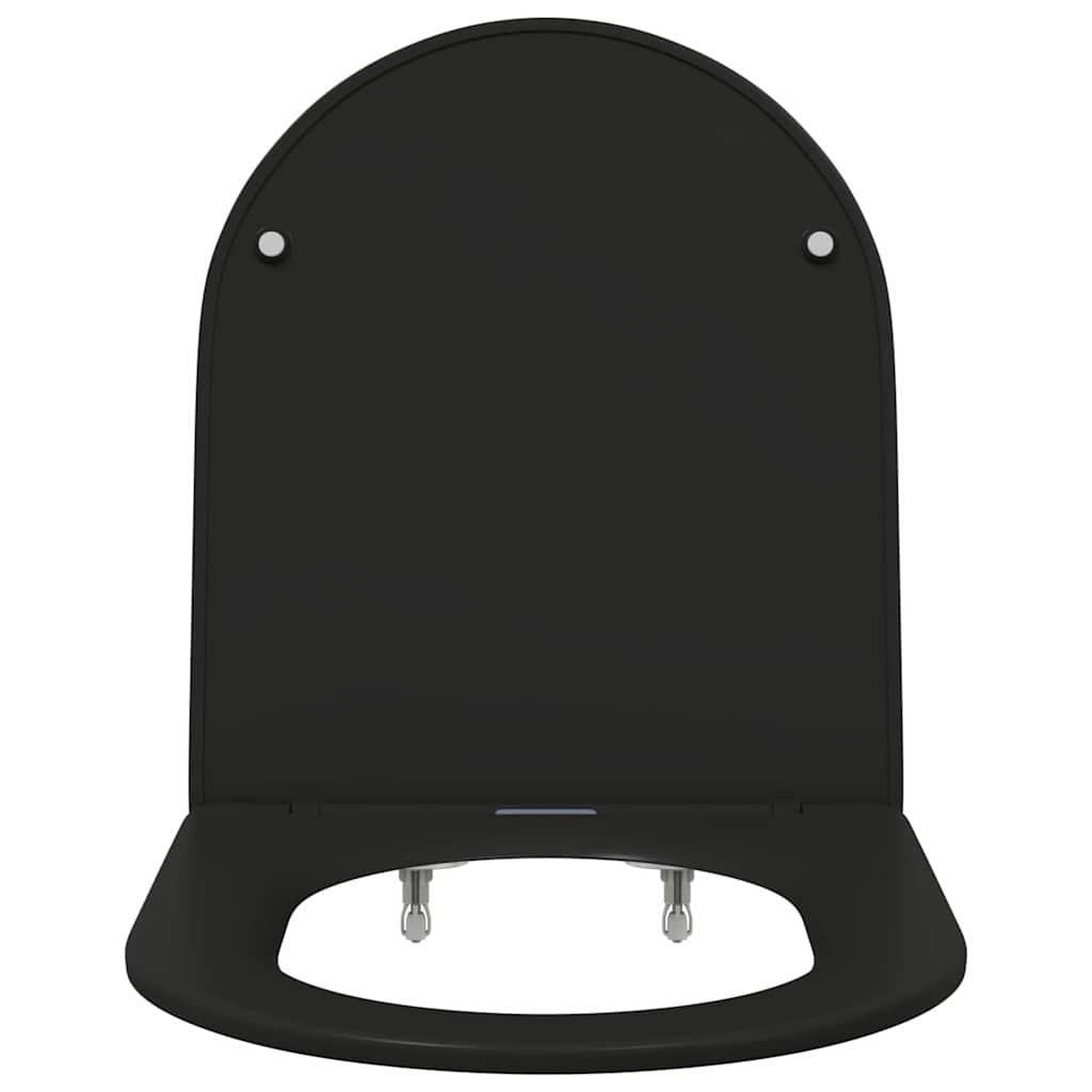 Assento de Toilette de Liberação Rápida Preto