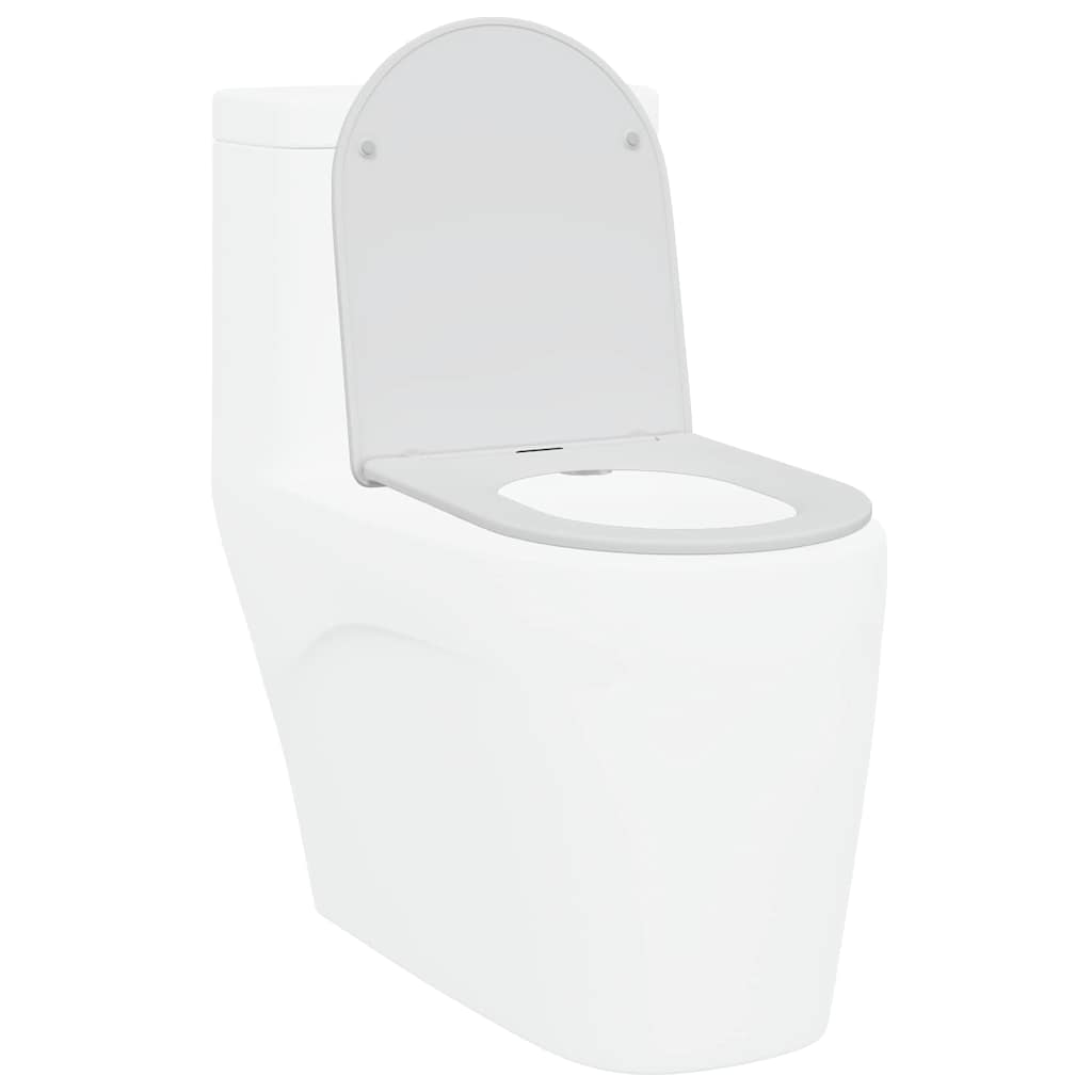 Assento de Toilette de Liberação Rápida Branco