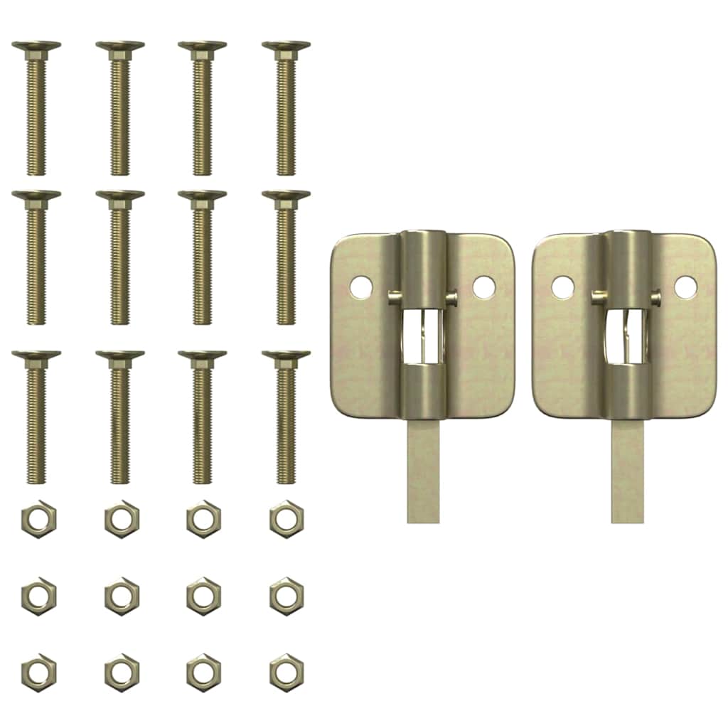 Perna de Mesa de Cerveja 2 pcs Preto 39 x 3 x 75 cm