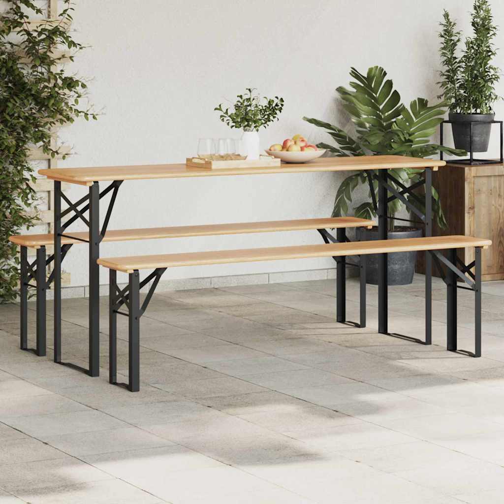 Perna de Mesa de Cerveja 2 pcs Preto 39 x 3 x 75 cm