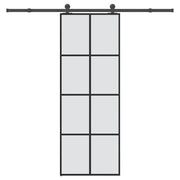 Porta deslizante c/ conj. ferragens 76x205cm vidro ESG/alumínio