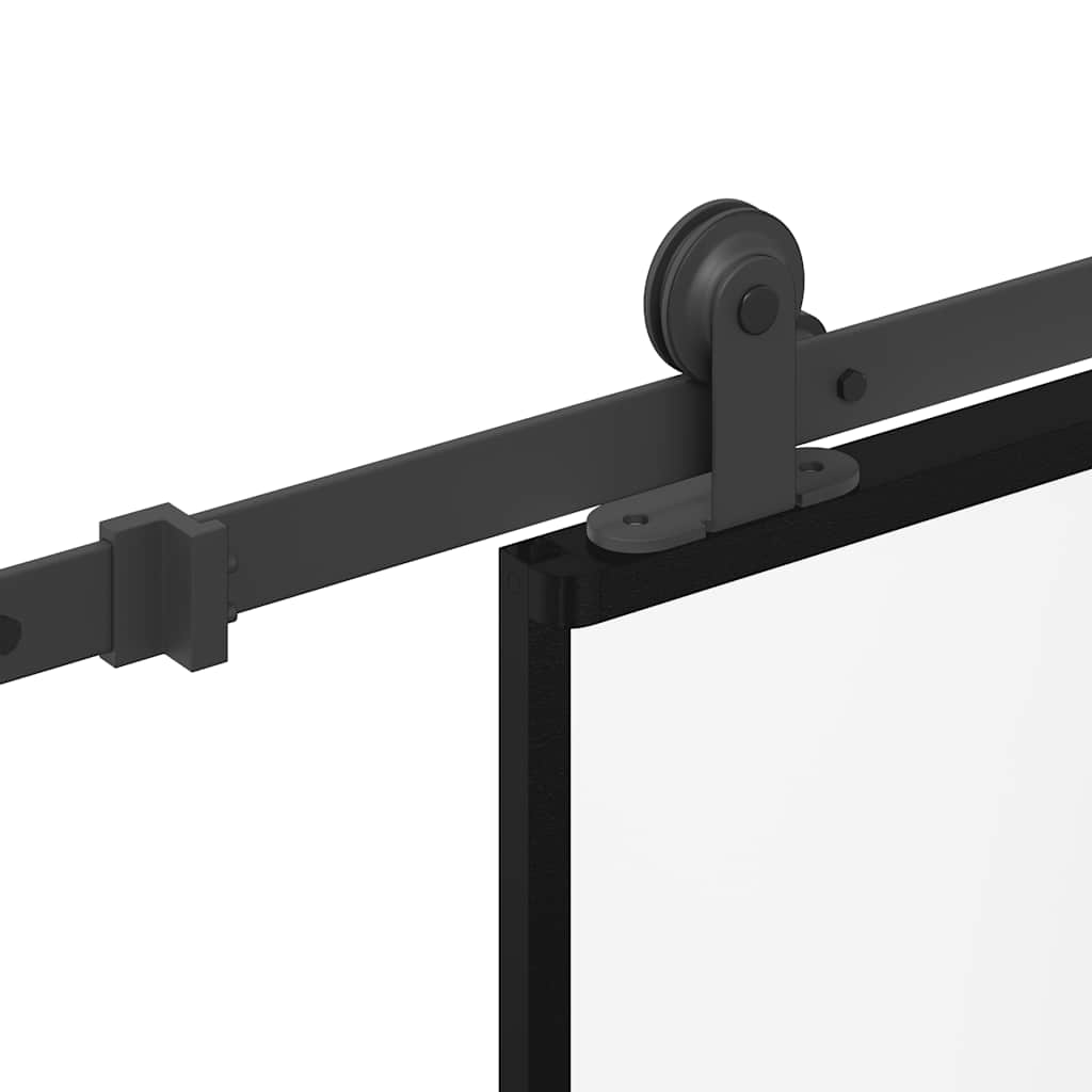 Porta deslizante c/ conj. ferragens 76x205cm vidro ESG/alumínio