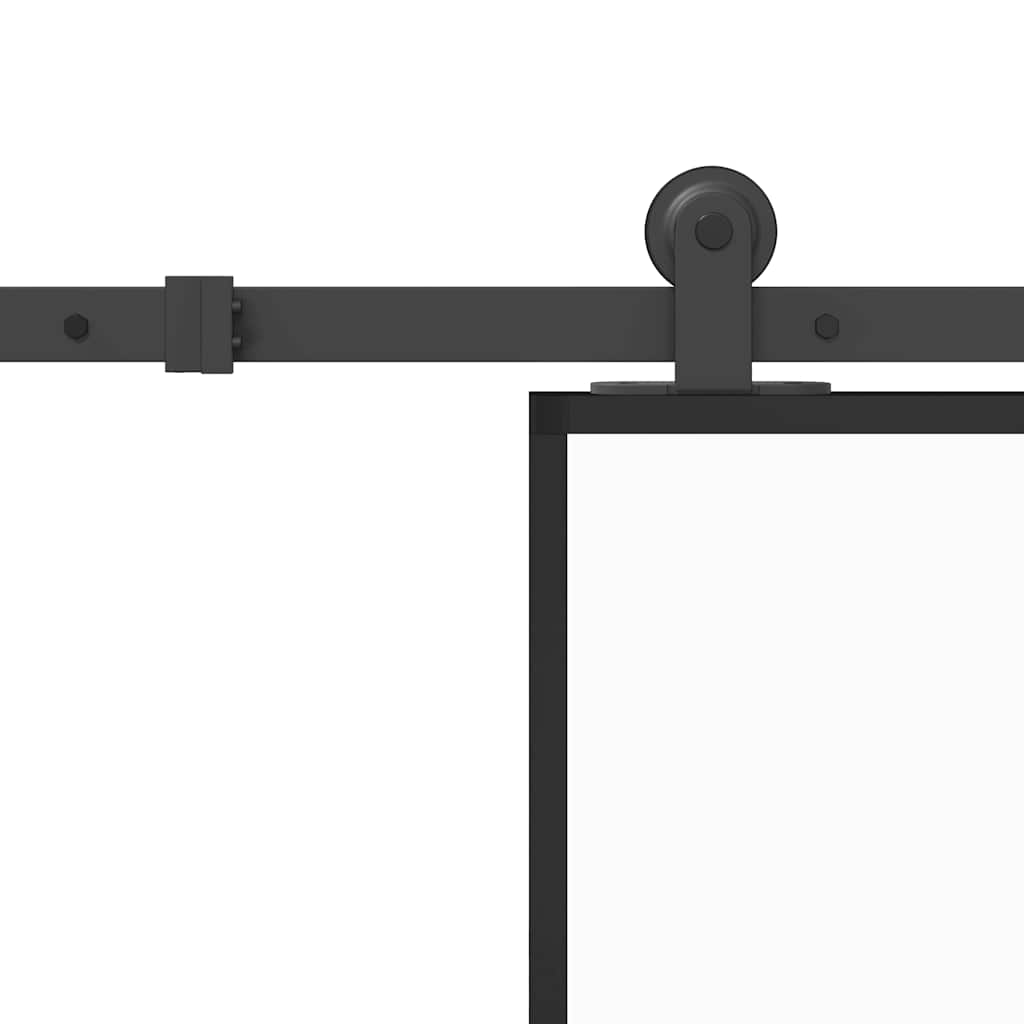 Porta deslizante c/ conj. ferragens 76x205cm vidro ESG/alumínio