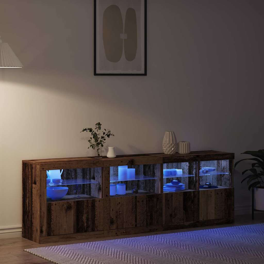 Buffet Madeira antiga 202 x 37 x 67 cm Madeira processada