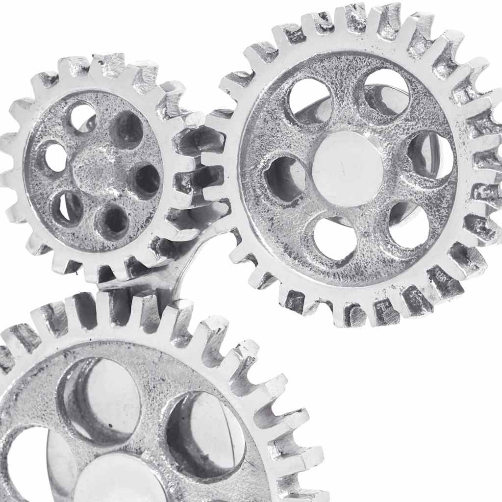 Aparadores de livros 2 pcs Prateado 10 x 10 x 22 cm Alumínio