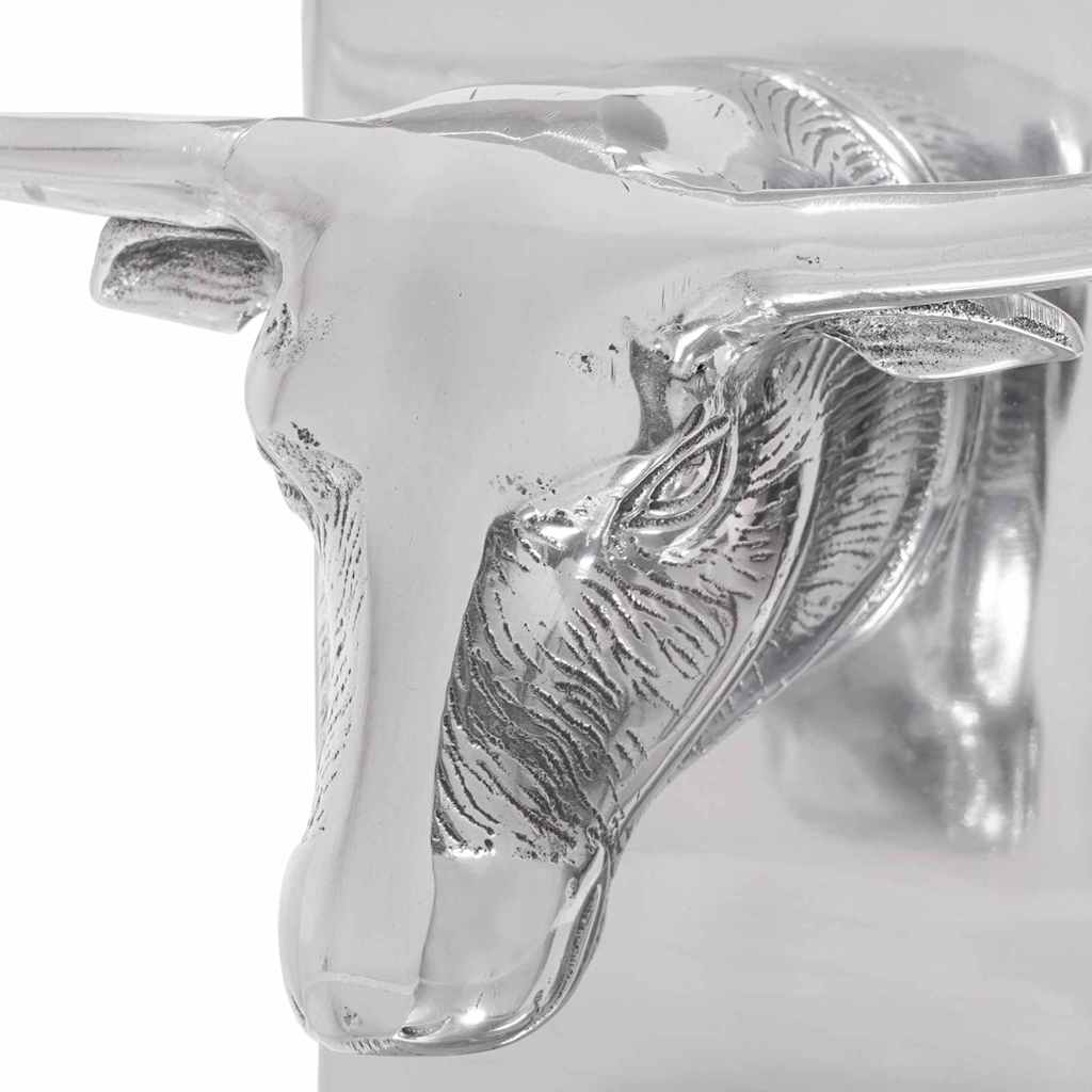 Aparadores de livros 2 pcs Prateado 21.5 x 15.5 x 20 cm