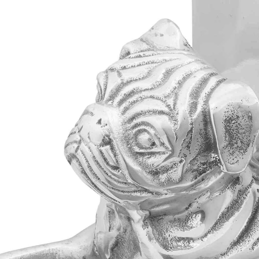 Aparadores de livros 2 pcs Prateado 12 x 15 x 18 cm Alumínio