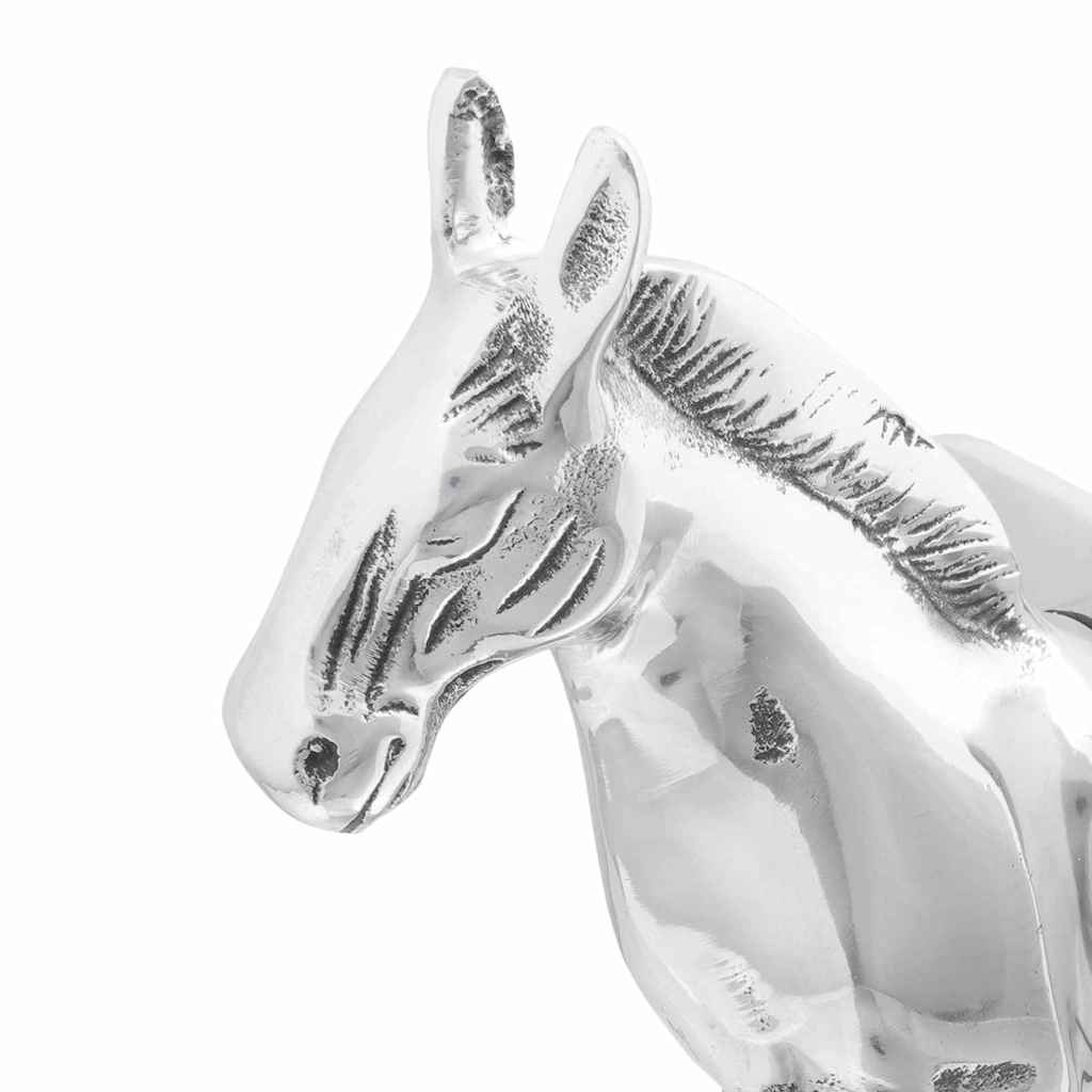 Aparadores de livros 2 pcs Prateado 11 x 14 x 25 cm Alumínio