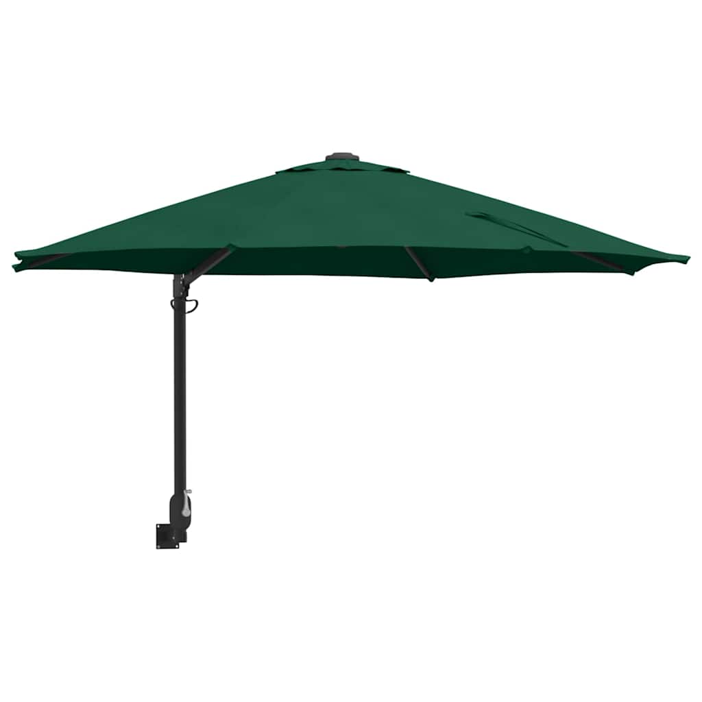 Guarda-sol de Jardim Verde e Preto 248 x 248 x 148 cm