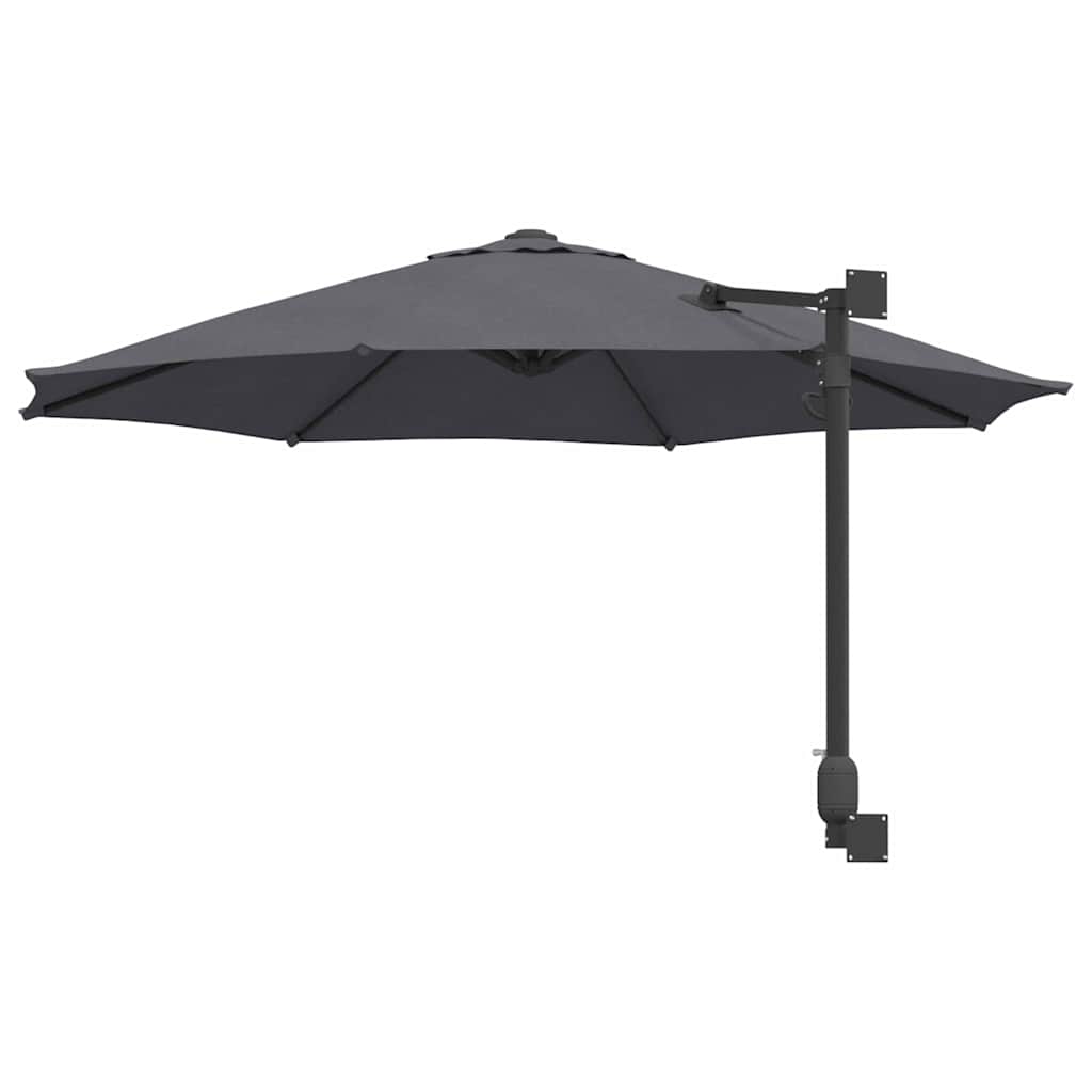Guarda-sol de Jardim Antracite e Preto 248 x 248 x 148 cm