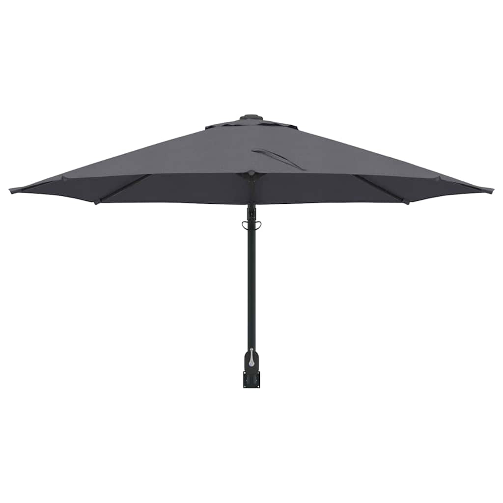 Guarda-sol de Jardim Antracite e Preto 248 x 248 x 148 cm
