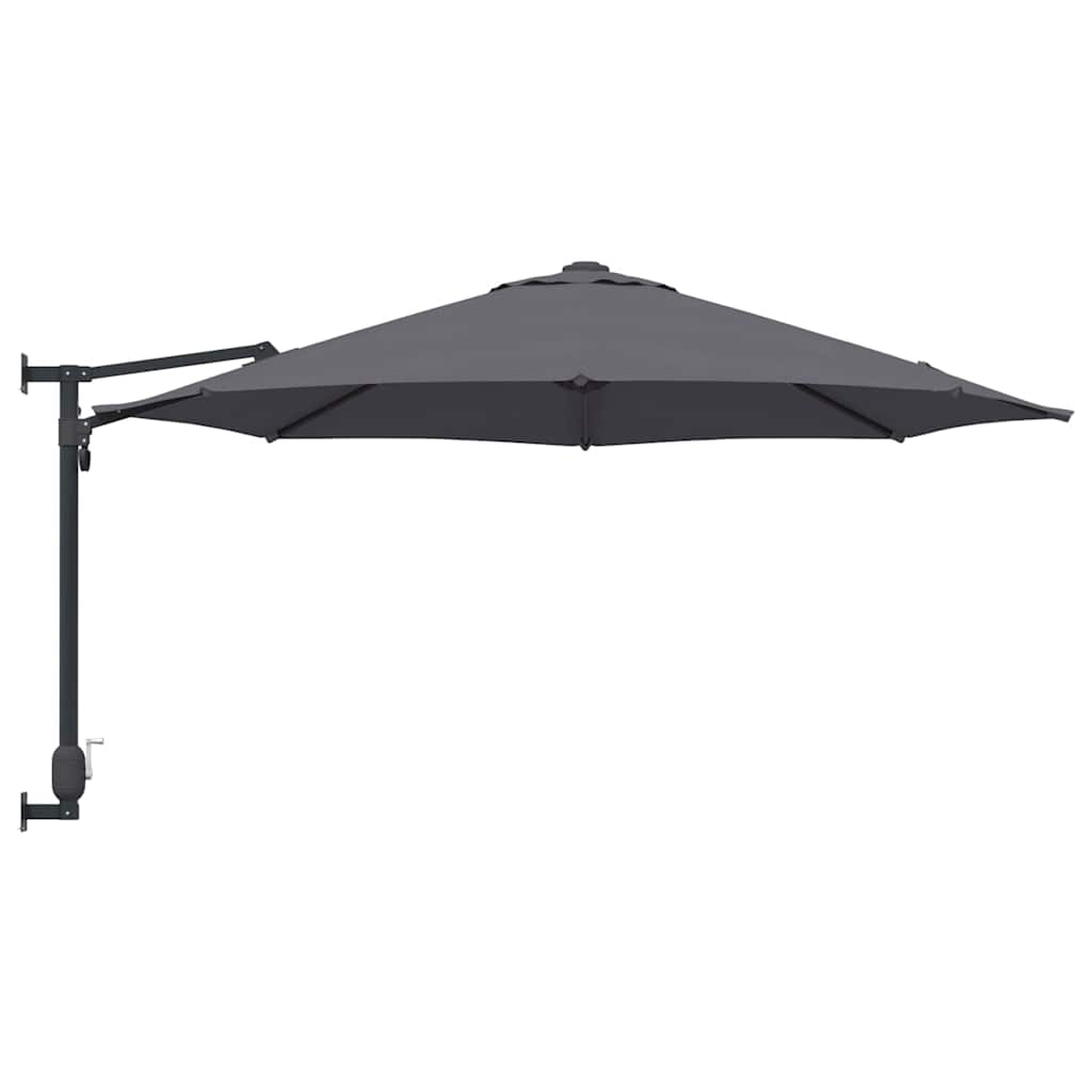 Guarda-sol de Jardim Antracite e Preto 248 x 248 x 148 cm
