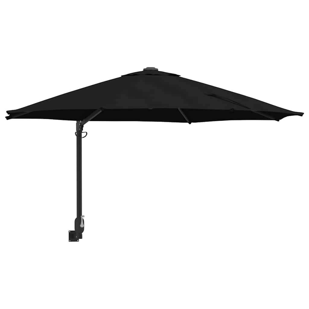 Guarda-sol de Jardim Preto e Preto 248 x 248 x 148 cm