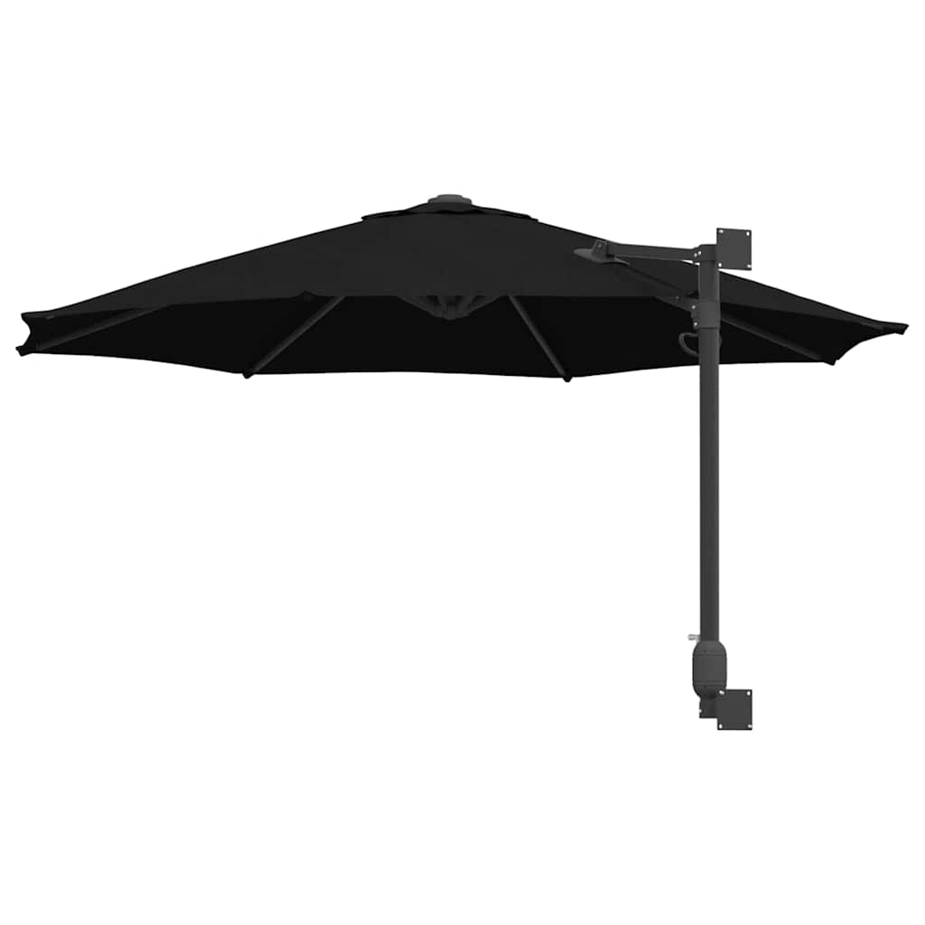 Guarda-sol de Jardim Preto e Preto 248 x 248 x 148 cm