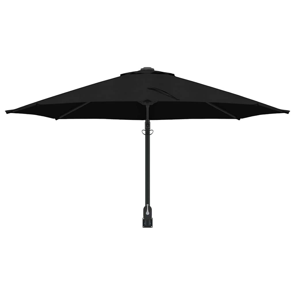 Guarda-sol de Jardim Preto e Preto 248 x 248 x 148 cm