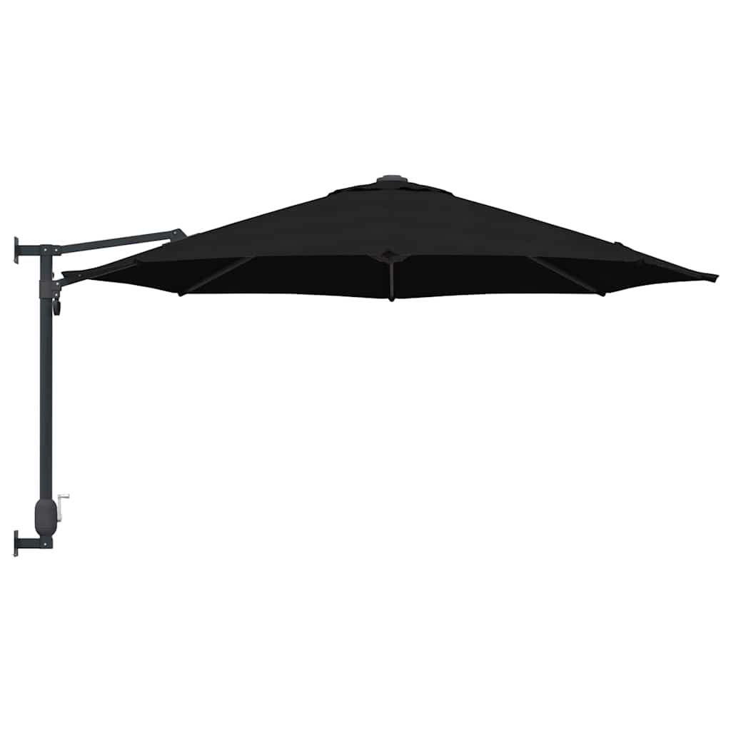Guarda-sol de Jardim Preto e Preto 248 x 248 x 148 cm