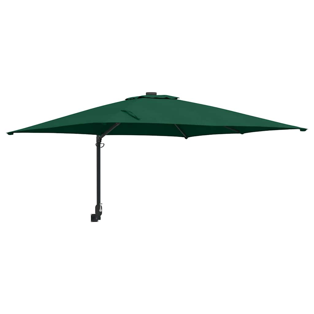 Guarda-sol de Jardim Verde e Preto 248,5 x 247,5 x 160 cm