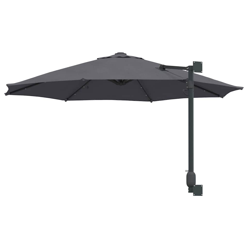 Guarda-sol de Jardim Antracite e Preto 248 x 248 x 148 cm