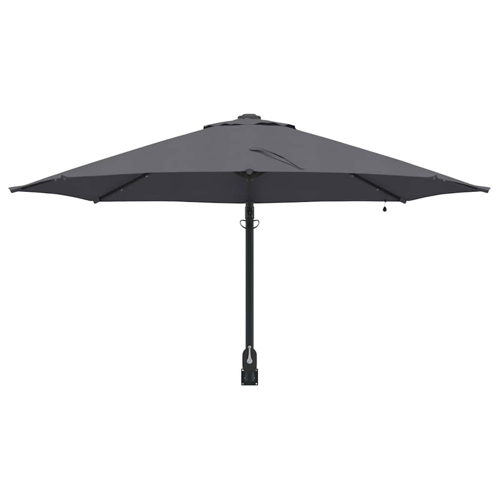 Guarda-sol de Jardim Antracite e Preto 248 x 248 x 148 cm