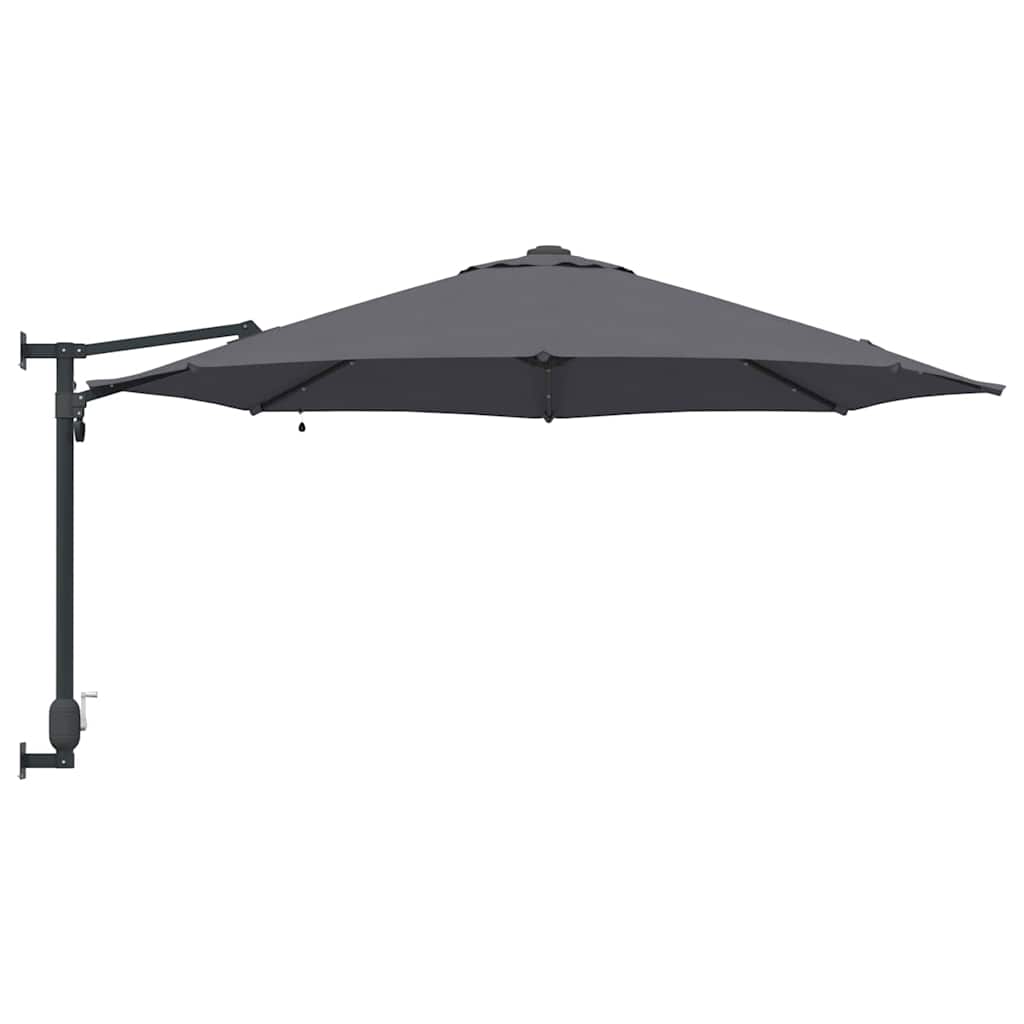 Guarda-sol de Jardim Antracite e Preto 248 x 248 x 148 cm
