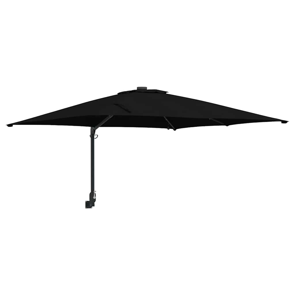 Guarda-sol de Jardim Preto 248,5 x 247,5 x 160 cm tecido