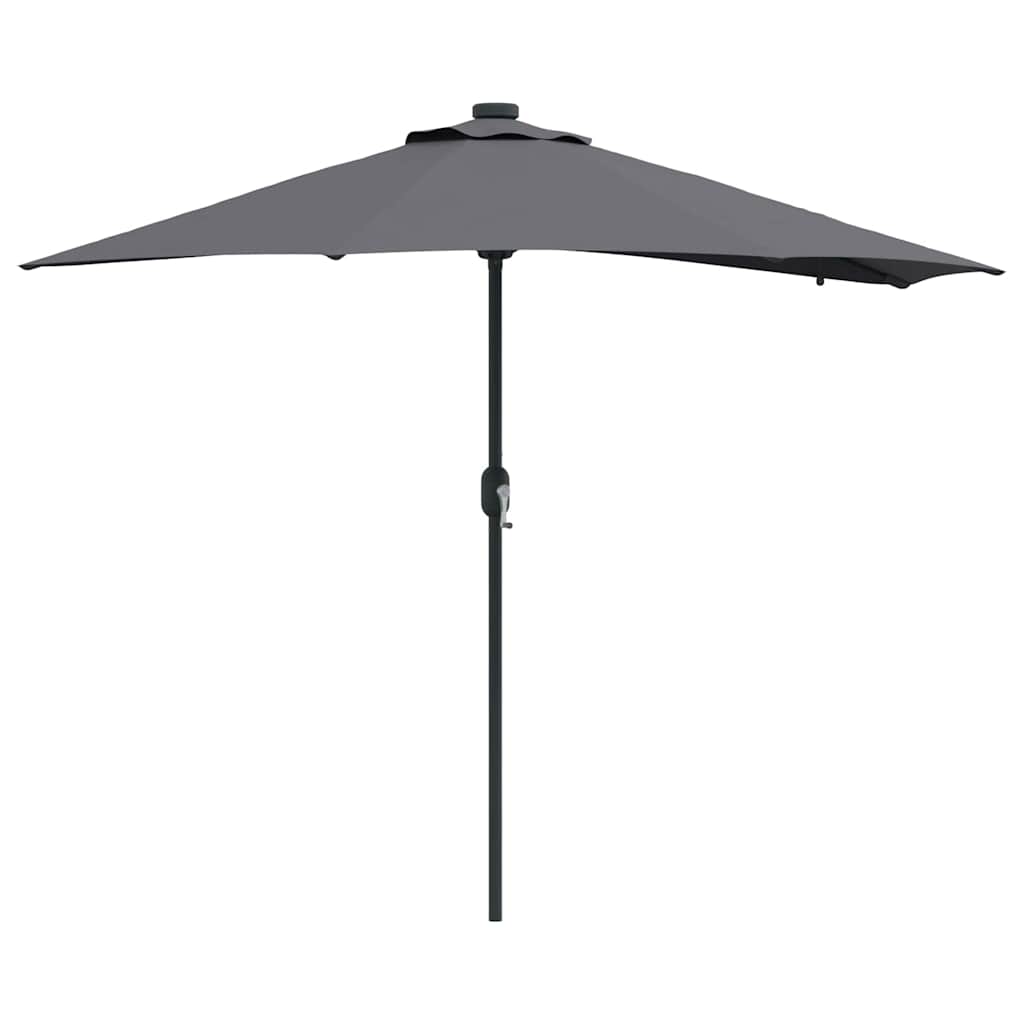Guarda-sol de Jardim Antracite 294 x 150 x 223 cm tecido