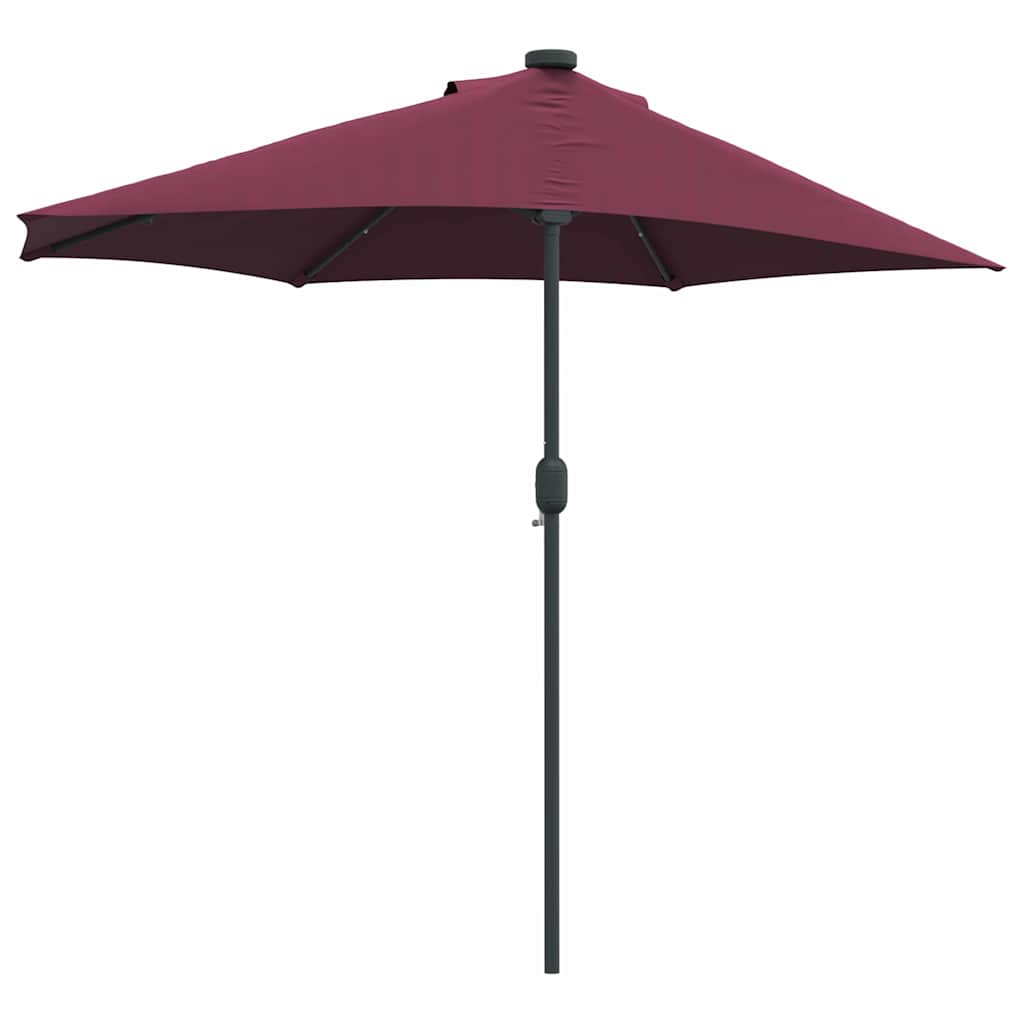 Guarda-sol de Jardim Vermelho bordô 294 x 150 x 223 cm tecido