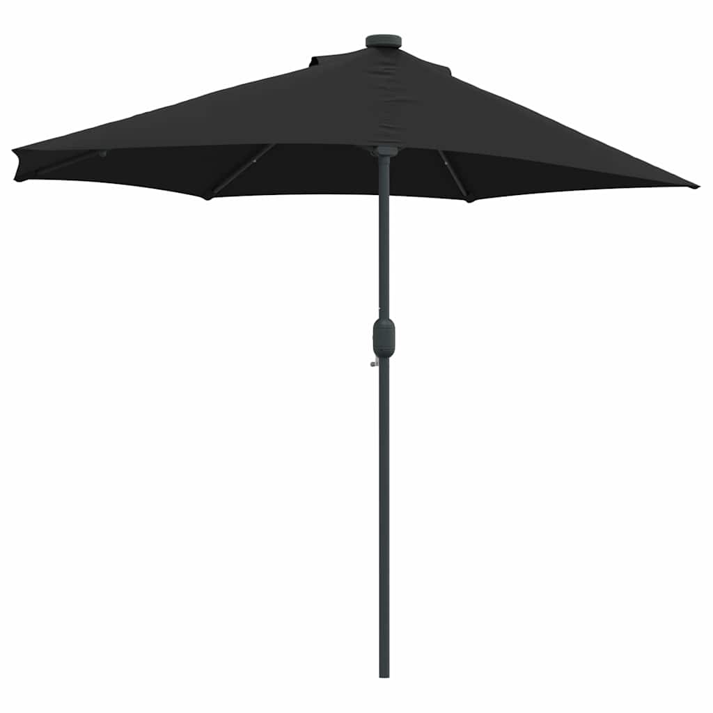 Guarda-sol de Jardim Preto 294 x 150 x 223 cm tecido