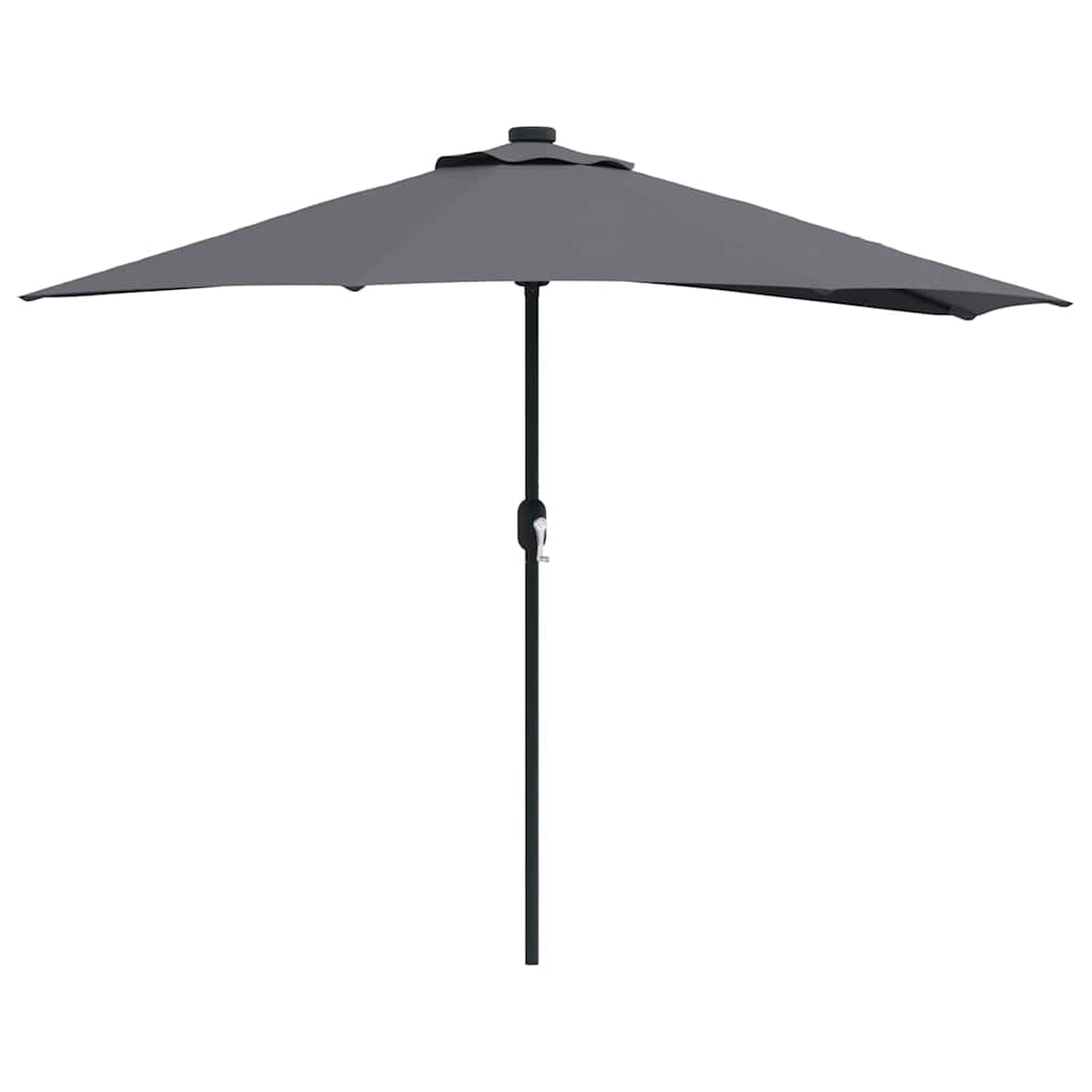 Guarda-sol de Jardim Antracite 294 x 150 x 224 cm tecido