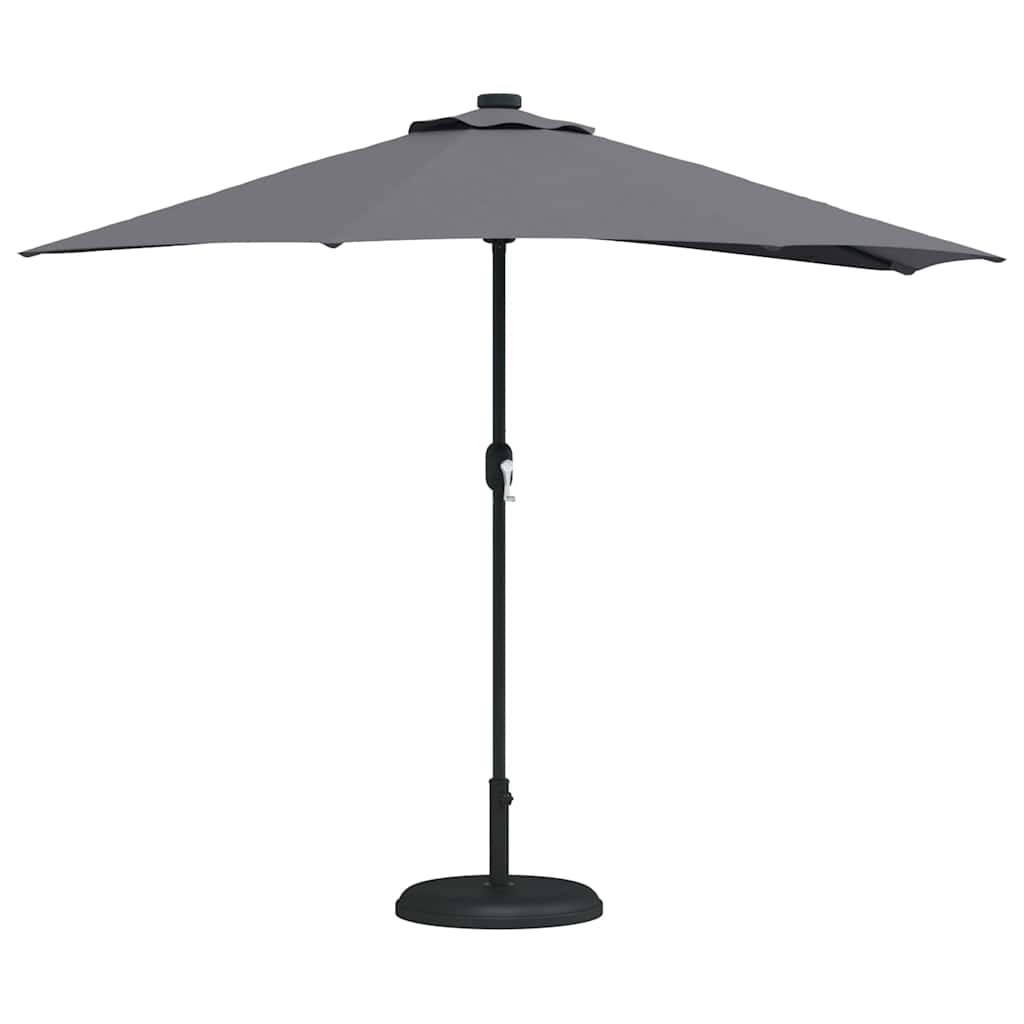 Guarda-sol de Jardim Antracite 294 x 150 x 224 cm tecido
