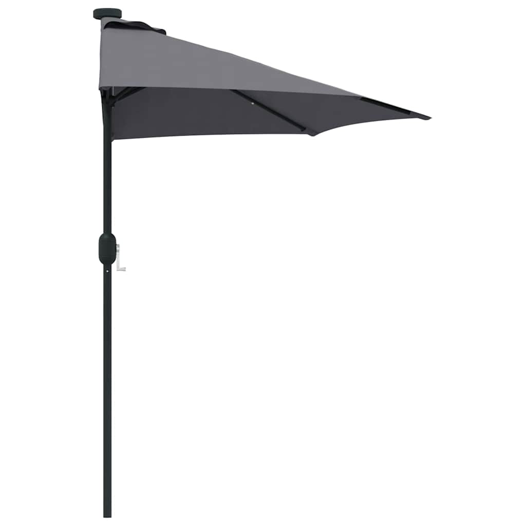Guarda-sol de Jardim Antracite 294 x 150 x 224 cm tecido