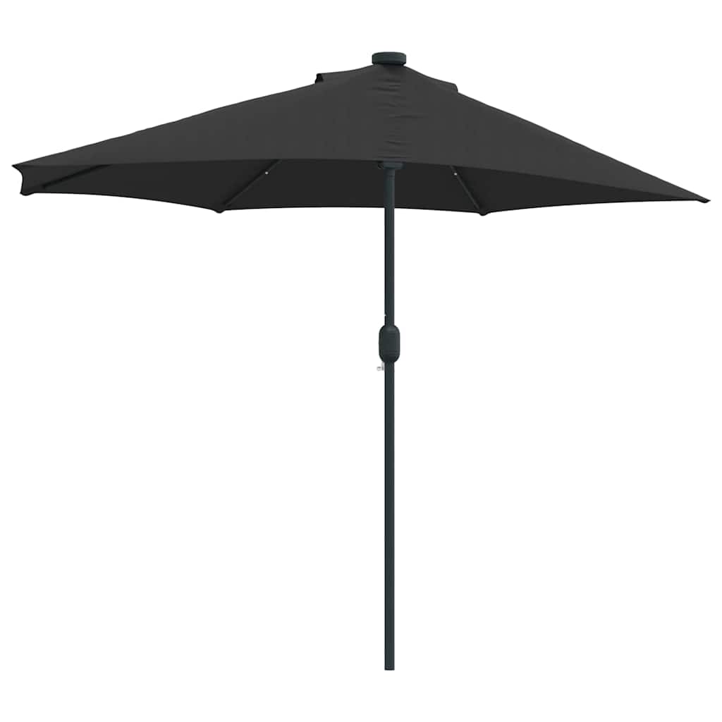 Guarda-sol de Jardim Preto 294 x 150 x 224 cm tecido