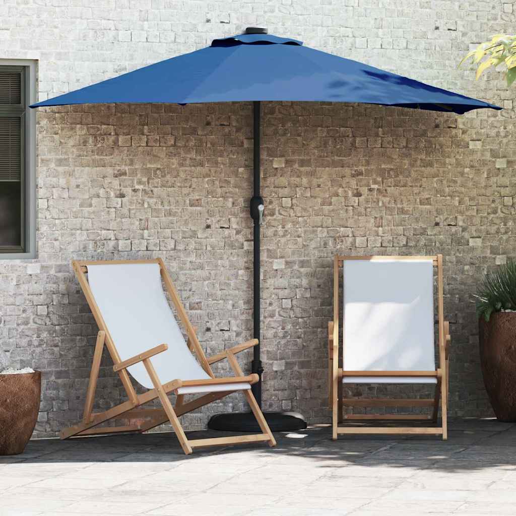 Guarda-sol de Jardim Azul Azur 294 x 150 x 224 cm tecido