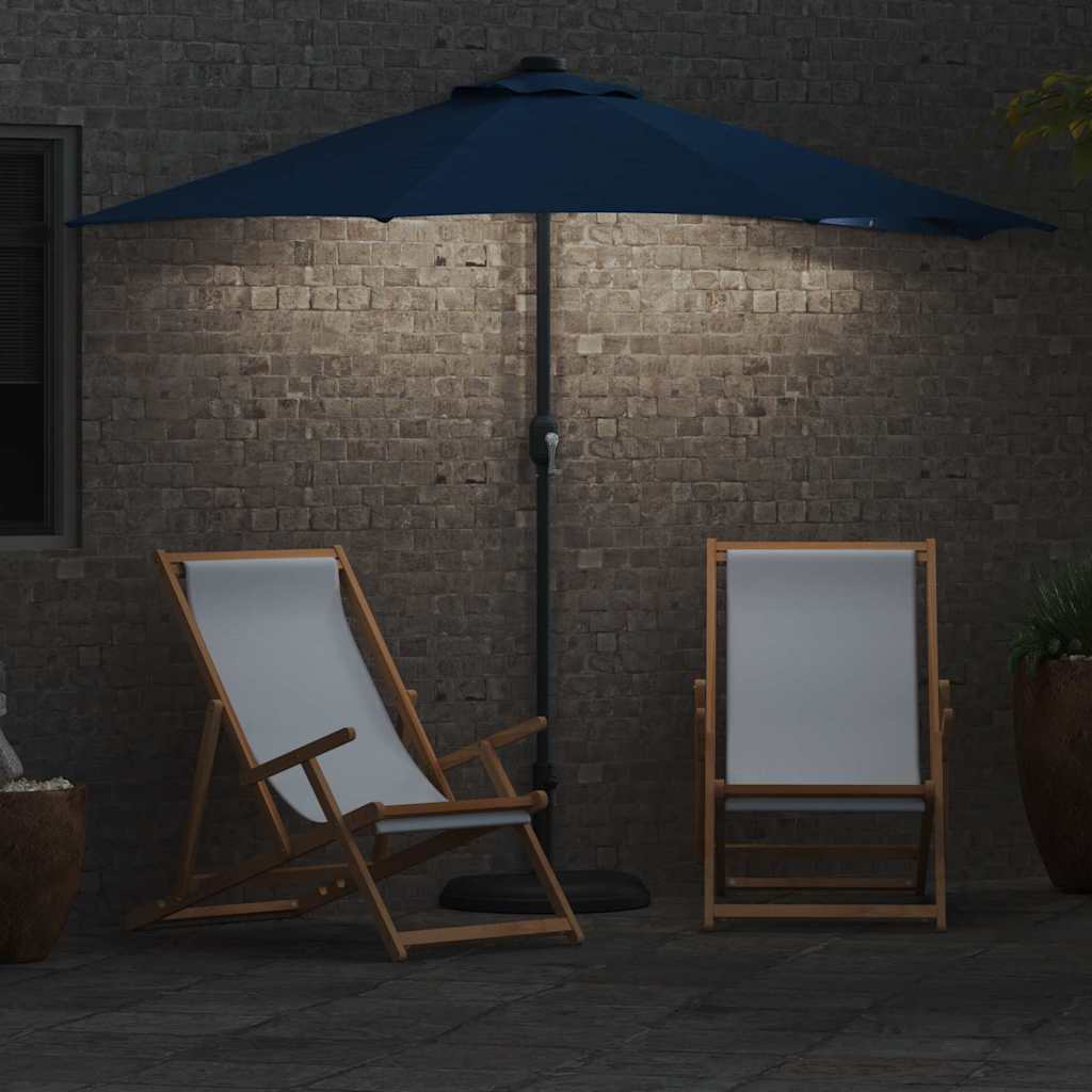 Guarda-sol de Jardim Azul Azur 294 x 150 x 224 cm tecido
