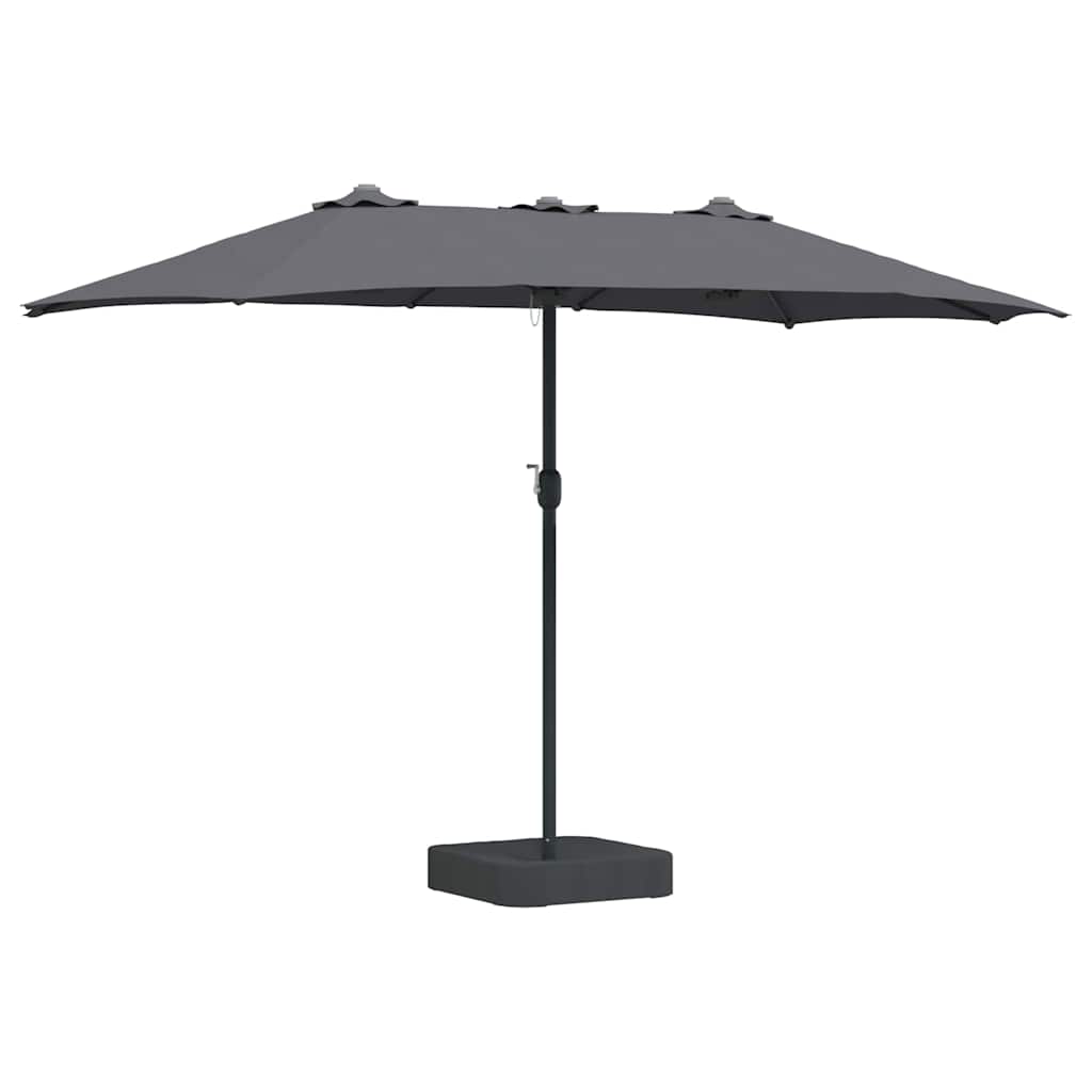Guarda-sol de Jardim Antracite 385 x 209 x 244 cm tecido