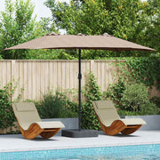 Guarda-sol de Jardim Cinzento-acastanhado 385 x 209 x 244 cm