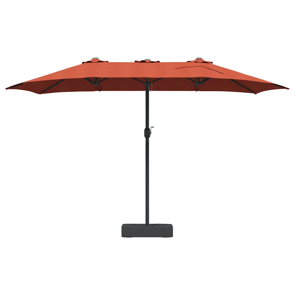 Guarda-sol de Jardim Terracota 385 x 209 x 244 cm tecido