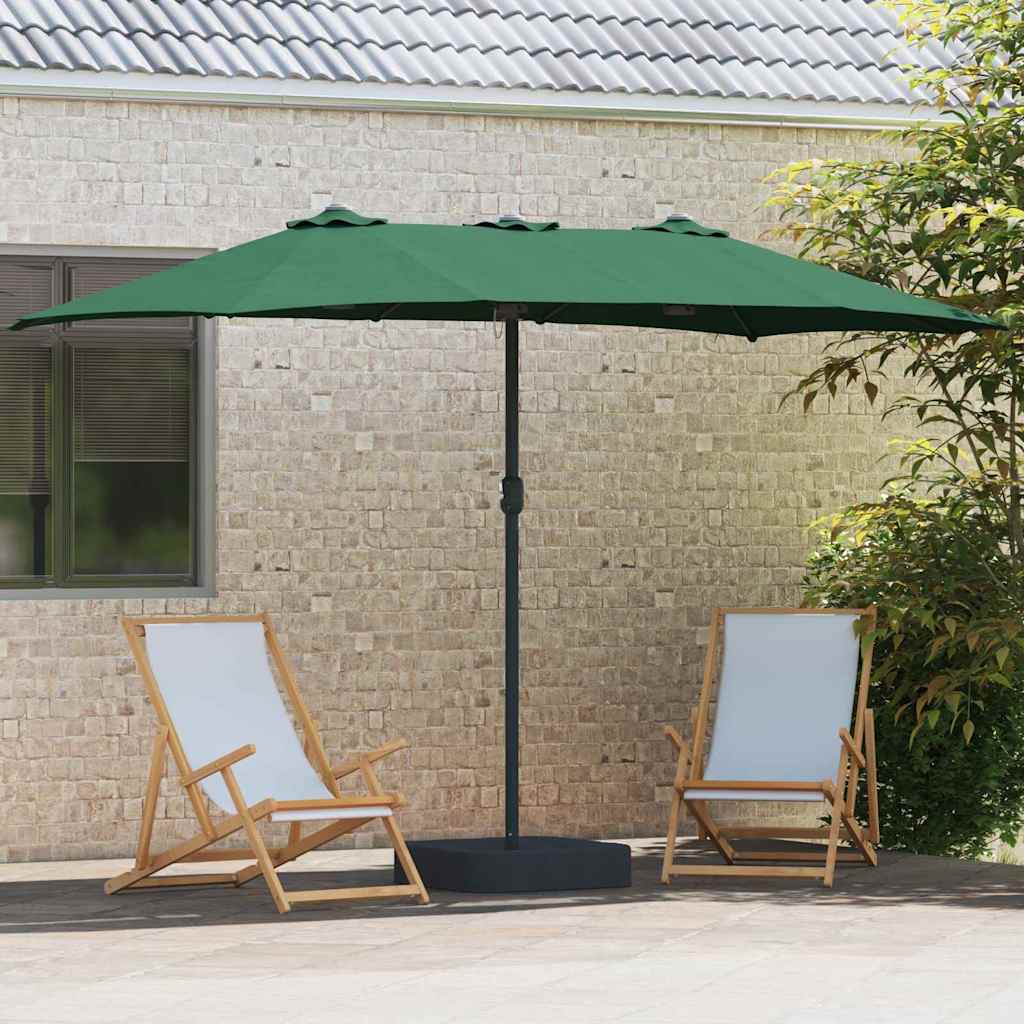 Guarda-sol de Jardim Verde 385 x 209 x 244 cm tecido