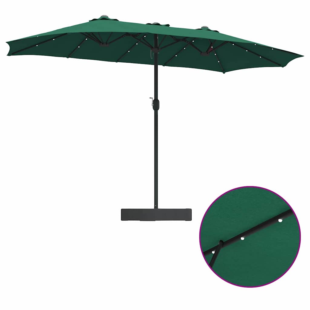 Guarda-sol de Jardim Verde 385 x 209 x 244 cm tecido