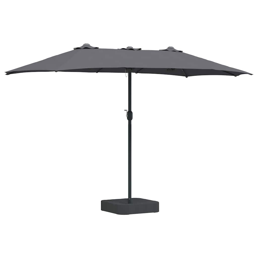 Guarda-sol de Jardim Antracite 385 x 209 x 244 cm tecido