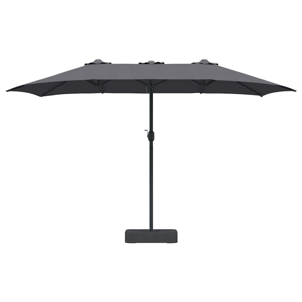 Guarda-sol de Jardim Antracite 385 x 209 x 244 cm tecido