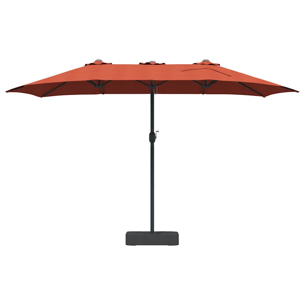 Guarda-sol de Jardim Terracota 385 x 209 x 244 cm tecido