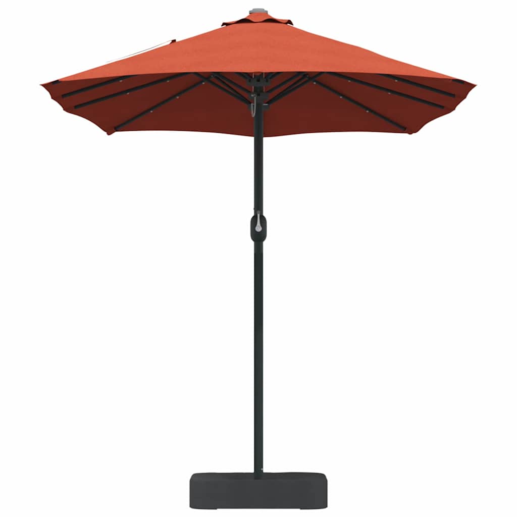 Guarda-sol de Jardim Terracota 385 x 209 x 244 cm tecido