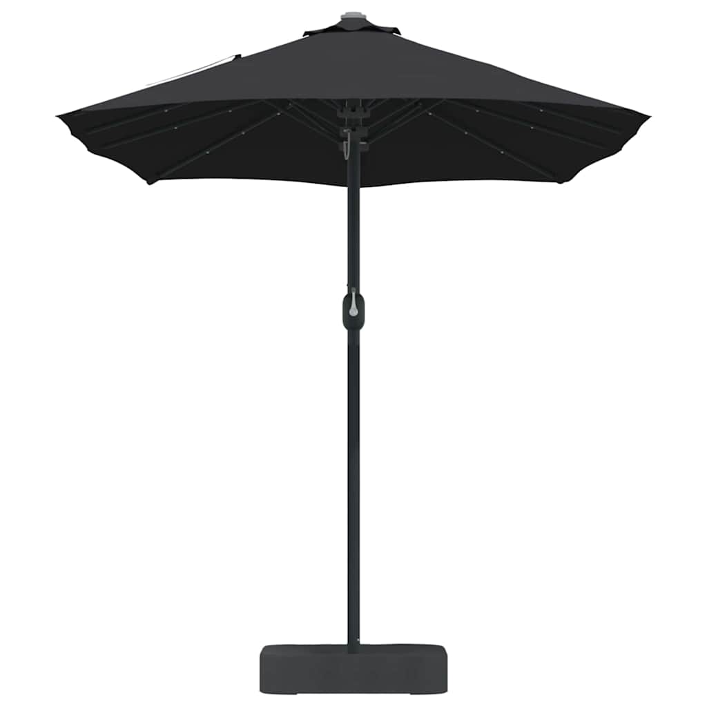 Guarda-sol de Jardim Preto 385 x 209 x 244 cm tecido