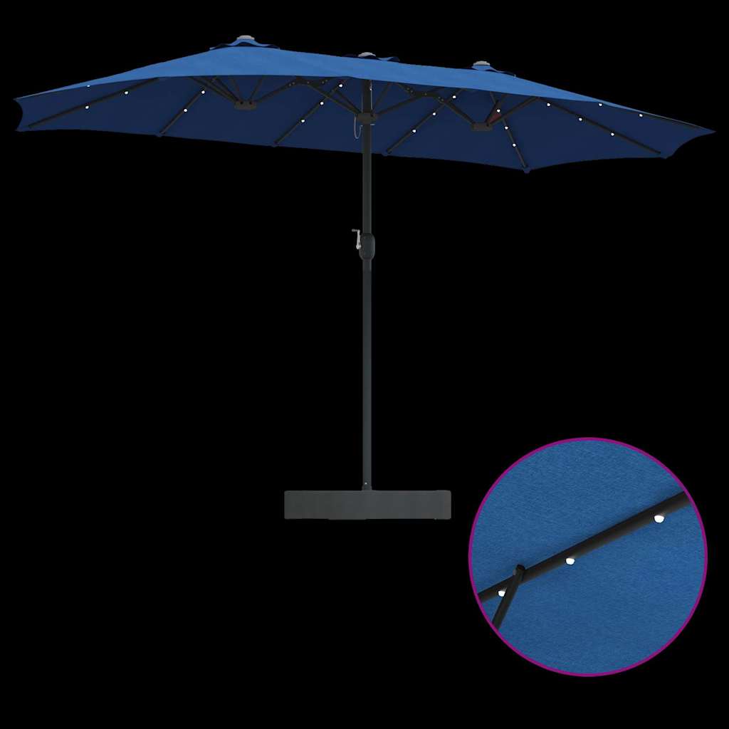 Guarda-sol de Jardim Azul 385 x 209 x 244 cm tecido