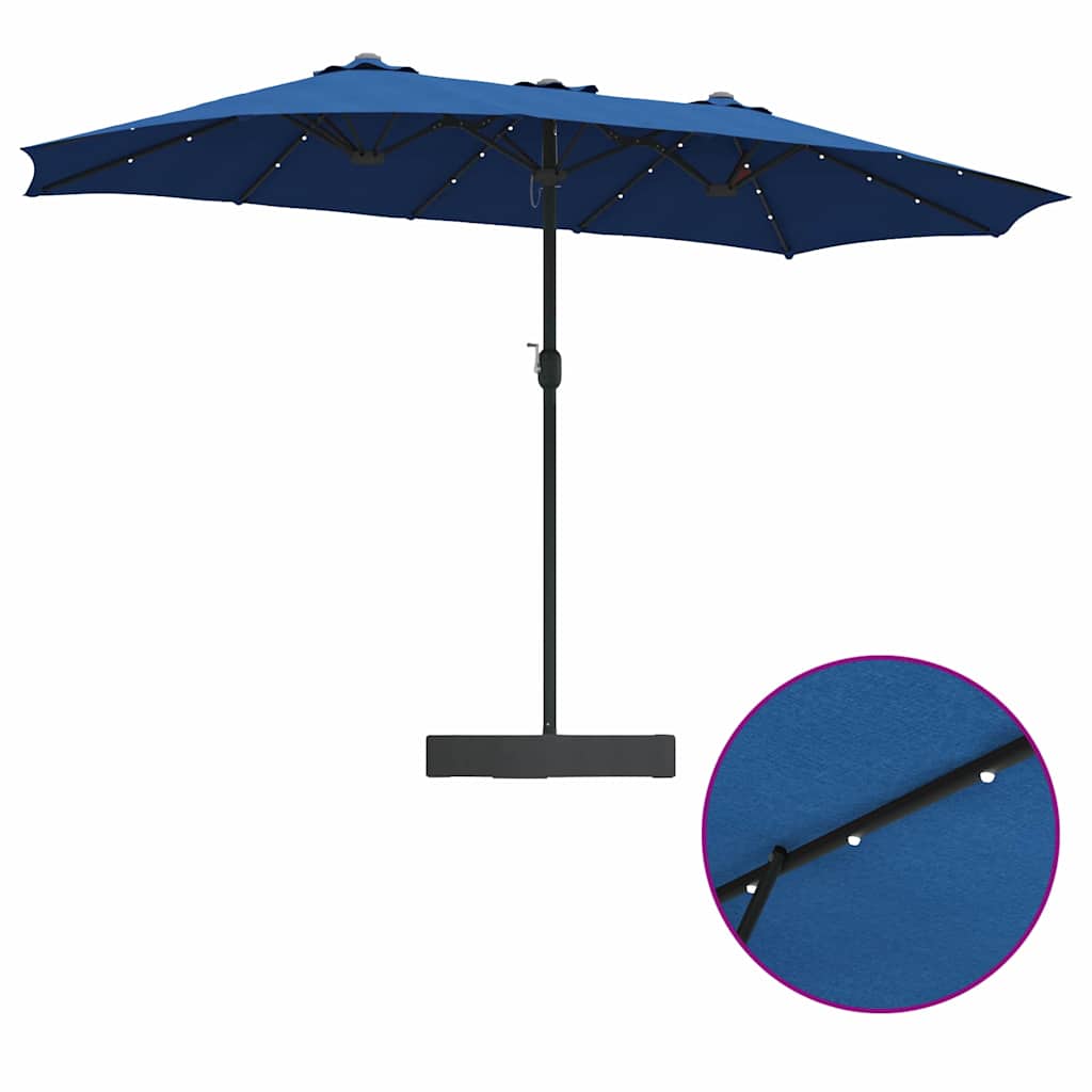 Guarda-sol de Jardim Azul 385 x 209 x 244 cm tecido
