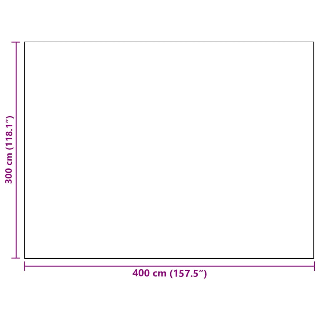 Tapete para Outdoor ARAKIL Preto e branco 300 x 400 cm PP