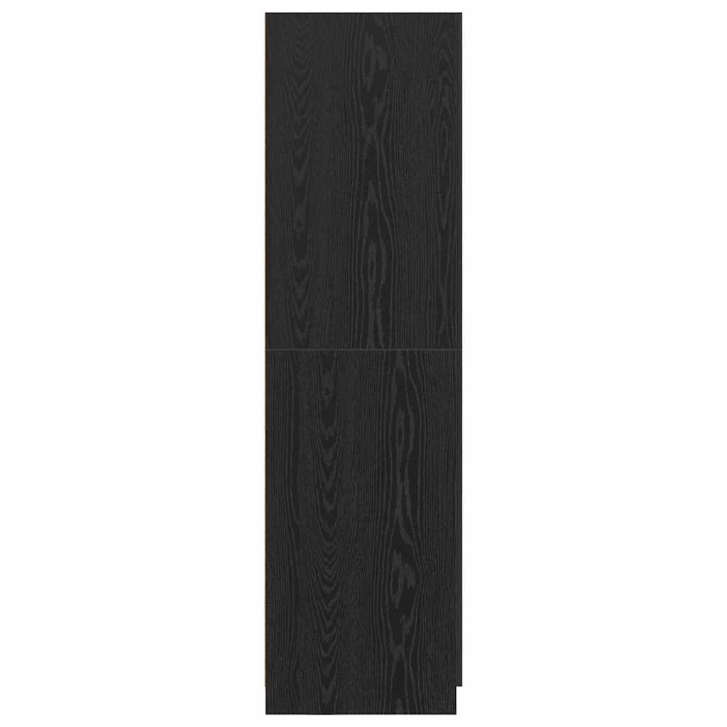 Guarda-roupa Preto 80 x 51 x 180 cm Madeira processada